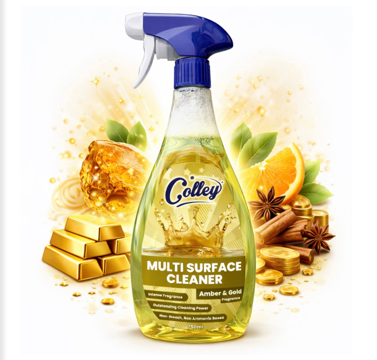 Colley Multi Surface Spray 750ml - Amber & Gold
