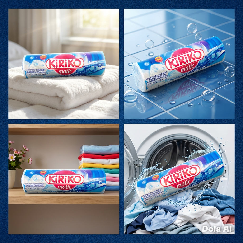 Kiriko Matic White Washing Detergent Pastilles 4 Pack Bundle